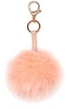 Itzy Ritzy Diaper Bag Charm, Purse Charm and Keychain, Features Durable Clasp and Trendy Rose Gold Hardware, Pink