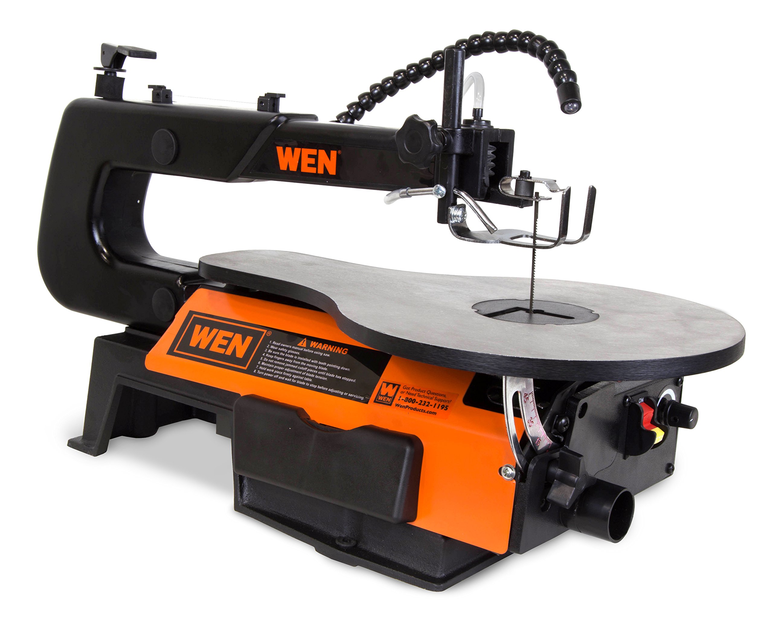 Book Cover WEN 3921 16-Inch Two-Direction Variable Speed Scroll Saw with Work Light with Flexible Work Light Scroll Saw