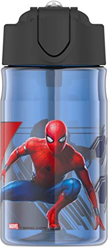 Book Cover Thermos 12 Ounce Tritan Hydration Bottle, Spiderman Movie