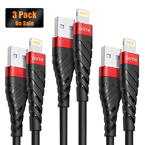 OIITH 3Pack 10Ft Charger Cable for Long 10 Foot iPhone Charger Cord, Data Sync Fast iPhone USB Charging Cable Cord Compatible with iPhone X Case/8/8 Plus/7/7 Plus/6/6s Plus/5s/5,iPad Mini Case