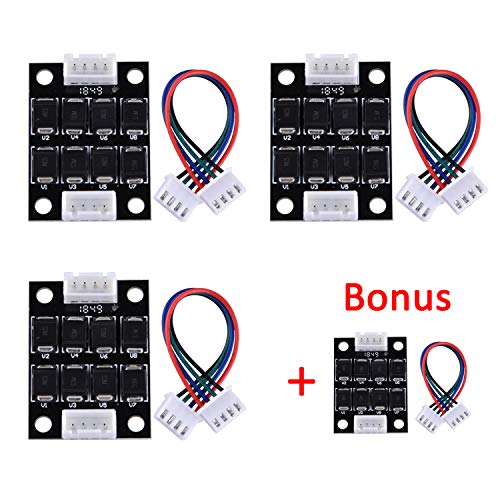 SIQUK 4 Pcs TL Smoother Addon Module 3D Printer Accessories Filter for Pattern Elimination Motor Clipping Filter 3D Pinter Motor Drivers