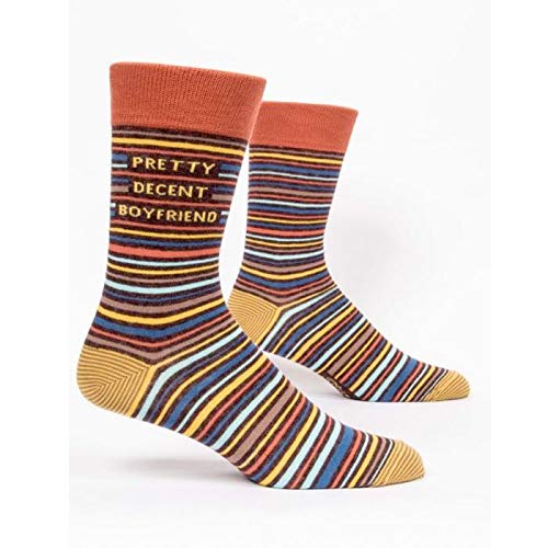 Blue Q Socks, Men's Crew, Pretty Decent Boyfriend