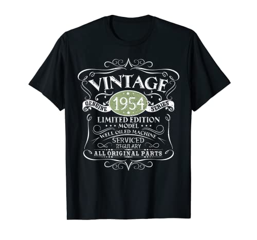 Vintage 1954 66th Birthday All Original Parts Gift T-Shirt