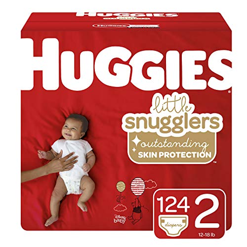 Book Cover Huggies Little Snugglers Baby Diapers, Size 2, 124 Ct