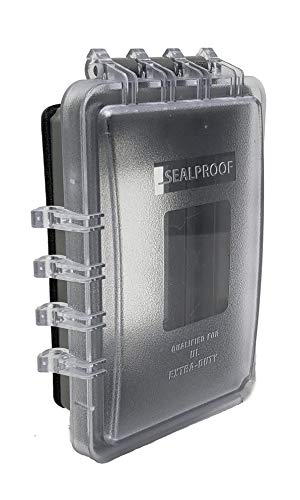 Sealproof Slim 1-Gang Weatherproof Shallow Outdoor Outlet Cover | Lockable, 18 Configurations, Low Profile