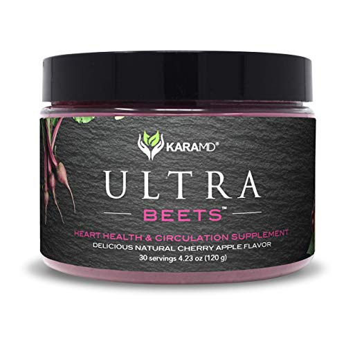 Book Cover KaraMD UltraBeets (30 Concentrated Servings) | Doctor Formulated Beets Superfood Powder | Natural, Non-GMO, Vegan Friendly Beetroot Powder | Nitric Oxide Booster Supports Circulation, Heart, Energy