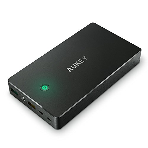 AUKEY Power Bank 20000mAh with Quick Charge 2.0, Power Banks for Mobile Phones, Portable Charger Compatible with iPhone, iPad, Samsung, Speakers and More