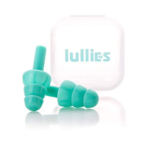 Book Cover Lullies Ear Plugs (Turquoise) Noise Cancelling Reusable Earplugs for Sleeping