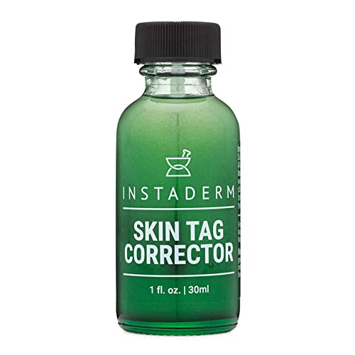 Instaderm Skin Tag and Mole Remover and Corrector, Fast Acting Medical-Grade Salicylic Acid with Tea Tree Oil for Skin Tag Removal - SkinPro