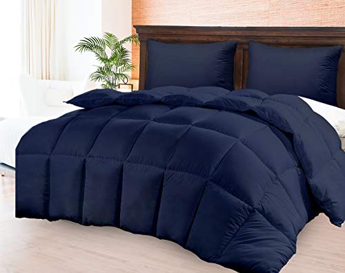 Book Cover CGK Unlimited California King Duvet Insert Comforter. Quilted Comforter with Box Stitch Construction to Maximize Sleep Comfort.