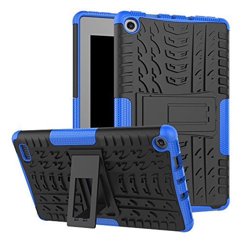 Boskin Amazon fire 7 case 2017 Release 7th Generation,Kickstand Impact Resistant Heavy Duty case for Kindle fire 7 inch 2017 (Blue)