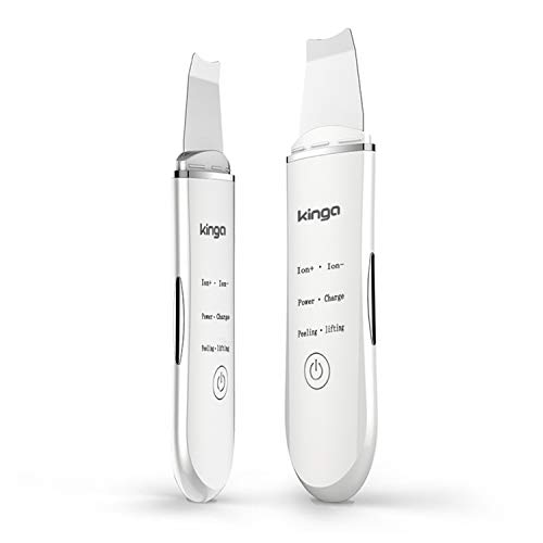 KINGA 2019 New Model Facial Cleansing Brush Skin Scrubber Facial Skin Spatula Comedones Extractor Blackhead Remover Pimple Cleanser Facial Dirty Exfoliator