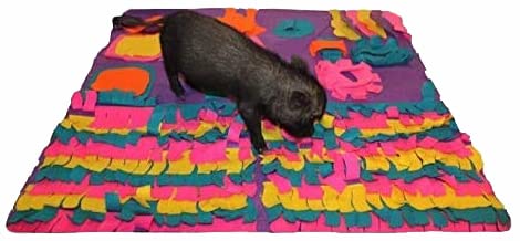 Piggy Poo and Crew Pet Activity Rooting Snuffle Mat Non-Skid Backing