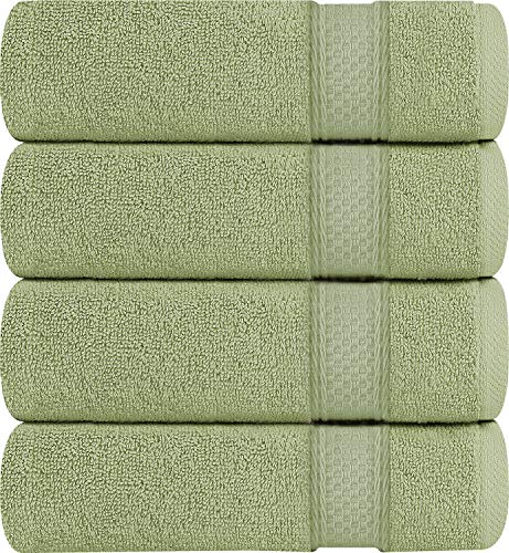 Book Cover Utopia Towels Premium Bath Towels, 4 Pack, 700 GSM Towels, Sage Green