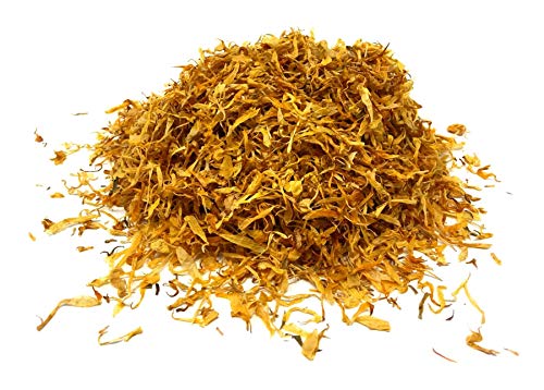 Calendula Petals â€“ Pure Dried Marigold Flower Petals â€“ Vegan | Gluten Free | Non-GMO | No Sugar Added - Net Weight: 0.35oz / 10g - Calendula Officinalis