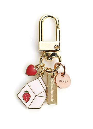 elago AirPods Keyring [Strawberry Milk] - Charm for AirPods, Handbag, Tote, Purse, Backpack, Bag, Car