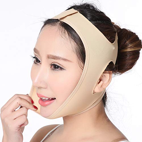 Face Lifting Slimming Belt, Facial Cheek V Shape Lift Up Thin Mask Strap Face Line Smooth Breathable Bandage (XL)