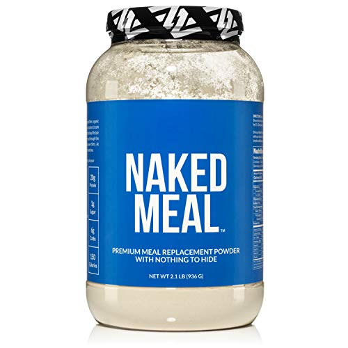 Naked Meal - Healthy Meal Replacement Shakes for Weight Loss or Workout Recovery - Low Carb, Keto Friendly, No Soy, GMO or Gluten - Pre & Probiotics for Gut Health - 2.1 LBS, 26 Servings