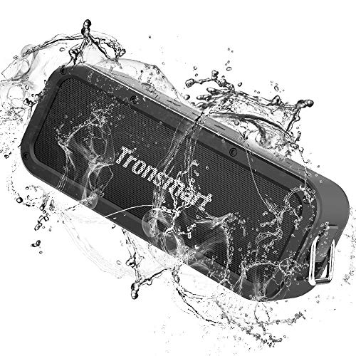 Portable Bluetooth Speakers, Tronsmart Force 40W IPX7 Waterproof Bluetooth 5.0 Wireless Speakers with Tri-Bass Effects, 15-Hour Playtime, TWS, Dual-Driver with Built-in Mic, NFC