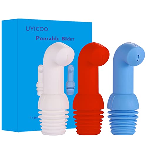 UYICOO Portable Travel Bidet, Compatible with Every Bottle, Personal Handheld Shattaf Bidet Water Sprayer for Women Perineum Baby Cleaning, Outdoor, Camping, Driver