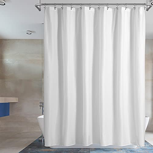 Book Cover Barossa Design Waterproof Fabric Shower Curtain or Liner Hotel Quality, Soft Cloth & Machine Washable, White Shower Curtain Liner for Bath Tub, 72x72 Inches