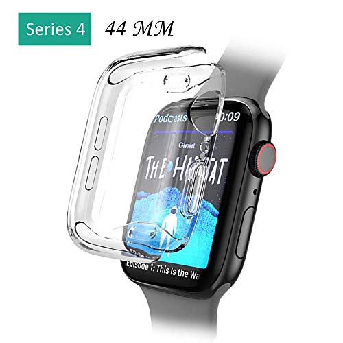 BabiQ for Apple Watch Series 4 Case Cover, Soft Ultra-Slim Clear TPU Protect Case Cover for Apple Watch Series 4 (Clear, 44MM)