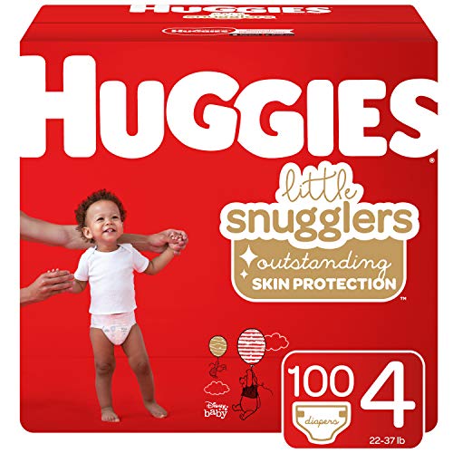 Huggies Little Snugglers Baby Diapers, Size Newborn, 128 Count