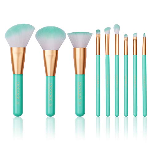 Make Up Brushes, Docolor 9pcs Makeup Brushes Professional Kabuki Foundation Blending Powder Blush Contour Brush