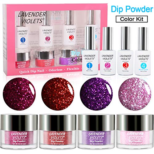 Dipping Powder Nail Kit Glitter Color Dip Mani 771