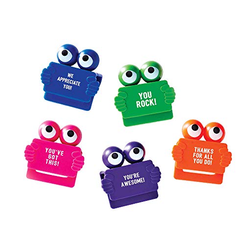 Baudville Privacy Web Cam Covers - Pack of 5, 1 of Each Color - Motivational Messages - Employee Appreciation and Recognition Gift
