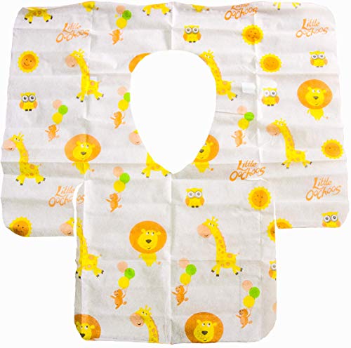 20 Large Disposable Toilet Potty Seat Covers for Kids Infants Toddlers Extra Large Individually Wrapped for Travel and Public Toilets Restrooms. Soft and Waterproof. Protect Against Germs. Buy Now!