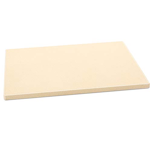 Book Cover Pizza Stone, G.a HOMEFAVOR Heavy Duty Cordierite Pizza Grilling Stone,Baking Stone, Pizza Pan, Perfect for Oven, BBQ and Grill, Thermal Shock Resistant, Durable and Safe, Rectangular, 15x12 Inch, 7Lbs