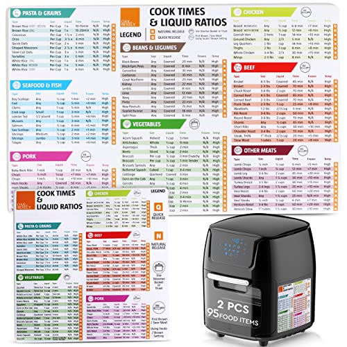 Oak and Bexely - Instant Pot Cheat Sheet Magnet Set - Must Have Pressure Cooker Accessories for Easy Cooking