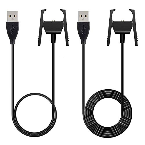 AWINNER Charger Compatible for Fitbit Charge 2- Replacement USB Charger Charging Cable for Fitbit Charge 2 with Cable Cradle Dock Adapter (2-Pack)