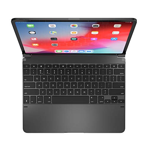 Brydge Pro 12.9 Keyboard for iPad Pro 12.9 inch 3rd Generation 2018 Model | Aluminum Wireless Bluetooth Keyboard with Backlit Keys | Long Battery Life | (Space Gray)
