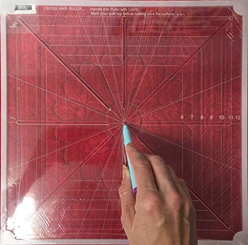 Westalee Design 8 Point Crosshair Ruler (12.5" x 12.5")