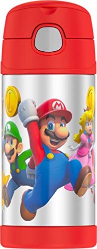 Book Cover Thermos F4019MBG6 Super Mario Brothers Funtainer 12 Ounce Bottle