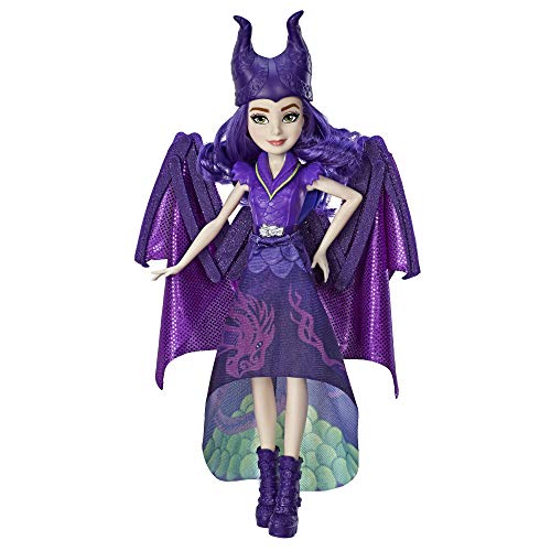 Book Cover Disney Descendants Dragon Queen Mal, Fashion Doll Transforms to Winged Dragon