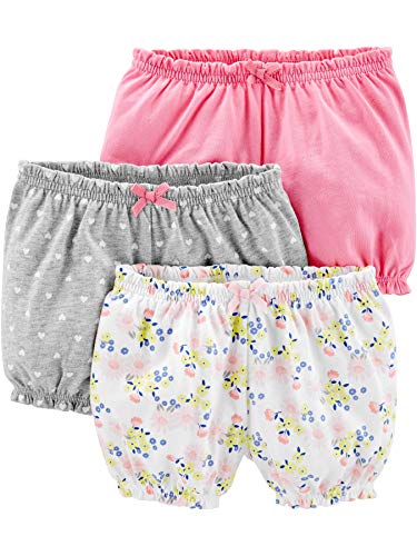 Book Cover Simple Joys by Carter's Baby Girls' 3-Pack Bloomer Shorts