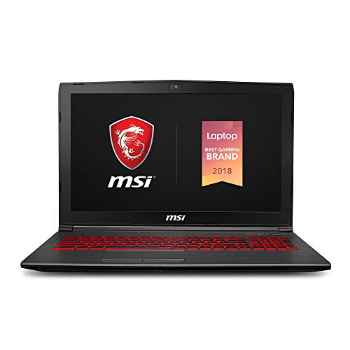 MSI GV62 8RD-276 15.6" Performance Gaming Laptop NVIDIA GTX 1050Ti 4G, Intel Core i7-8750H (6 cores), 16GB, 128GB NVMe SSD + 1TB HDD, Red Backlit KB, Win 10 Home, Aluminum Black