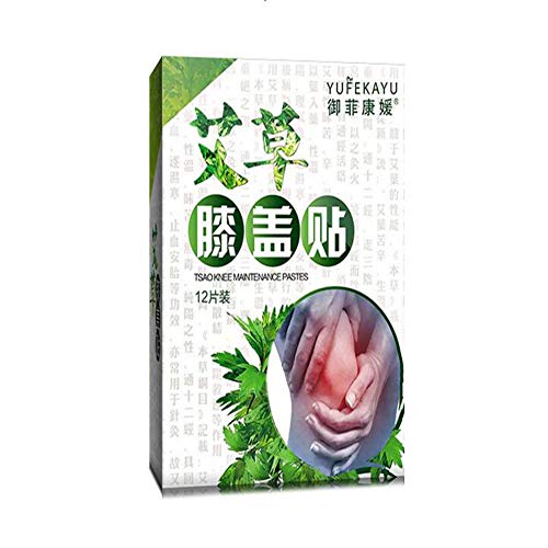 Wecando 12pcs/Box Knee Pain Relief Patch Hot Moxibustion Plaster Leg Pain Relief Wormwood Sticker