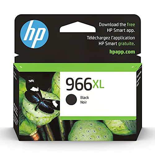 Original HP 966XL Black High-yield Ink Cartridge | Works with HP OfficeJet Pro 9020 Series | Eligible for Instant Ink | 3JA04AN