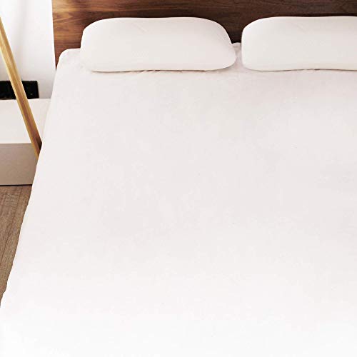 Book Cover FeelAtHome Fitted 100% Waterproof Mattress Cover (Full Size) - Breathable Super Soft & Noiseless Cotton Terry Fabric Matress Fitted Cover