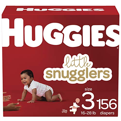 Book Cover Huggies Little Snugglers, Baby Diapers Size 3, 156 Ct