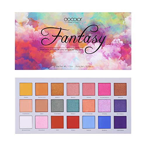 Docolor Eyeshadow Palette 21 Colors Eye Shadow Matte Glitter Long Lasting Waterproof Professional Makeup Palette