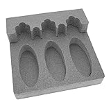Kit Foam Gun Rack for Three Guns - Universal Rifle Barrel Rest with Magnetic Strip - Gun Storage - Weapon Rack - for Gun Safe - Free Standing - Gun Rack Pegboard - Fishing Rod Holder - Gift for Hunter