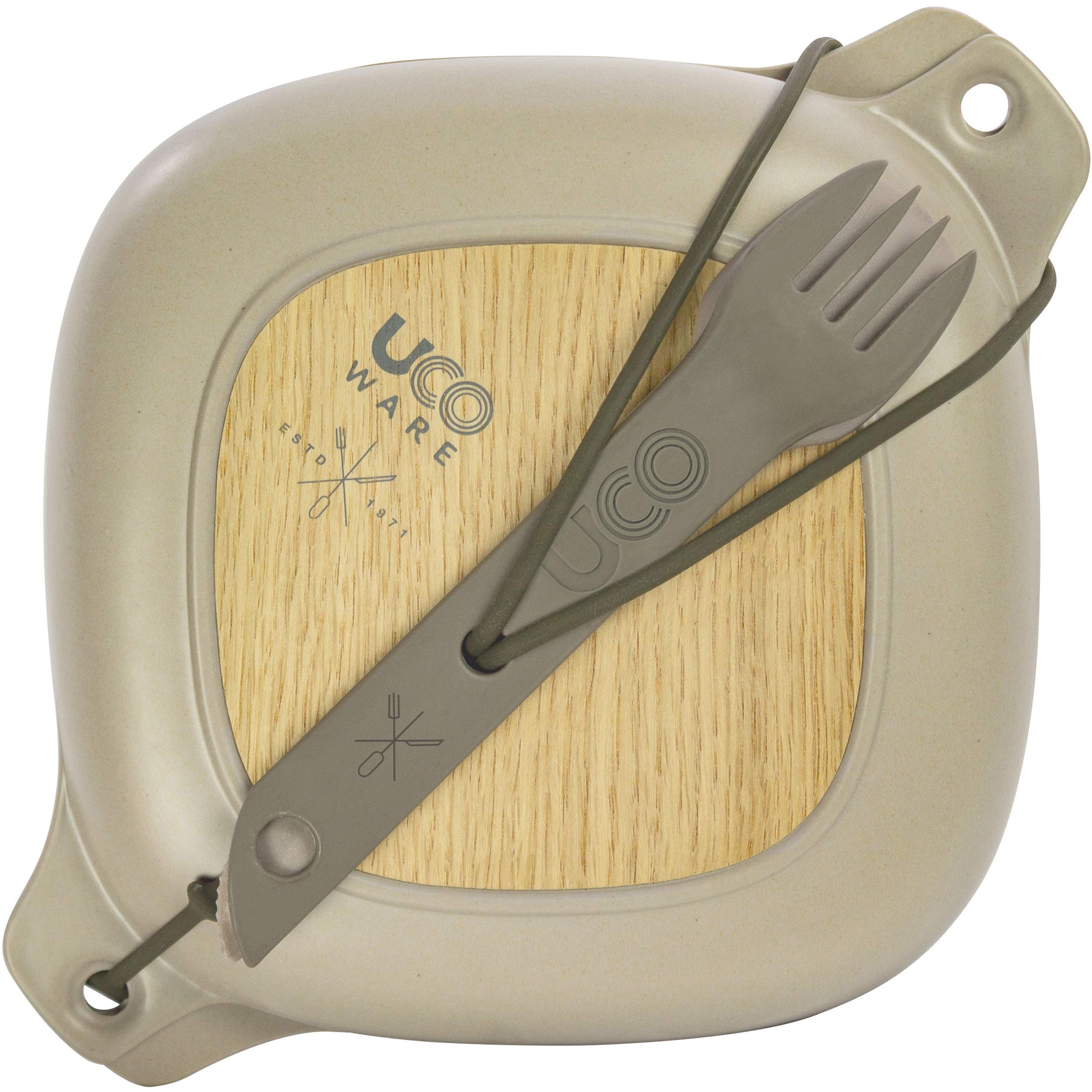 UCO 5-Piece Lunch Kit with Bowl, Plate, and 4-in-1 Spork Utensil Set
