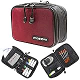 ChillMED Type 1 Diabetic Organizer Travel Kit | Insulin Cooler Bag with Ice Pack for Traveling & Everyday Use – Red