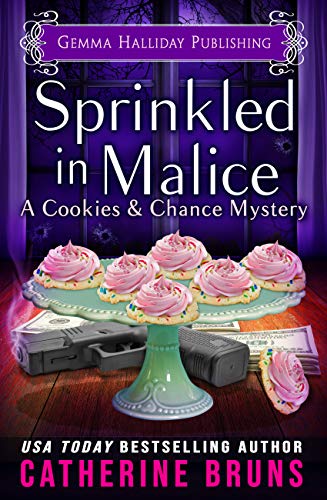 Book Cover Sprinkled in Malice (Cookies & Chance Mysteries Book 7)