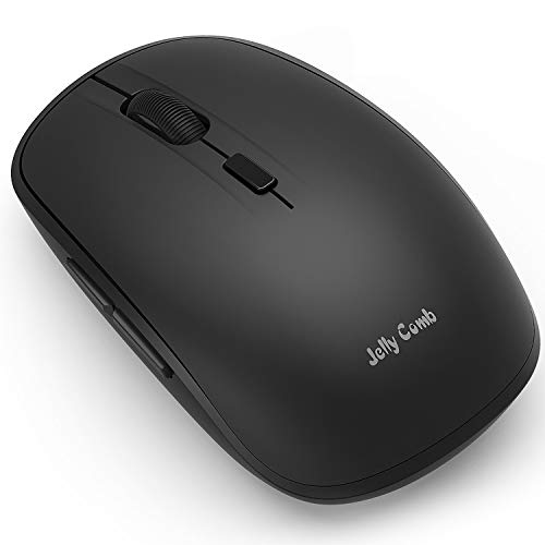 Bluetooth Mouse, Jelly Comb MS023 Wireless Dual Mode (Bluetooth 4.0 + USB) Computer Mice, 3 Adjustable DPI Levels, 6 Buttons Compatible for Windows/iPad/iPhone/Mac OS/Android